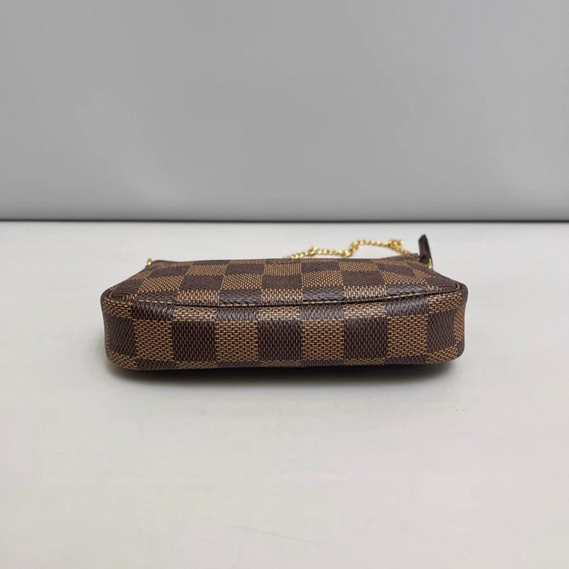LV路易威登 棕棋盤格mini麻將包-2