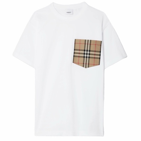Burberry 女士 Vintage格紋口袋T恤XXS XS S M L XL碼