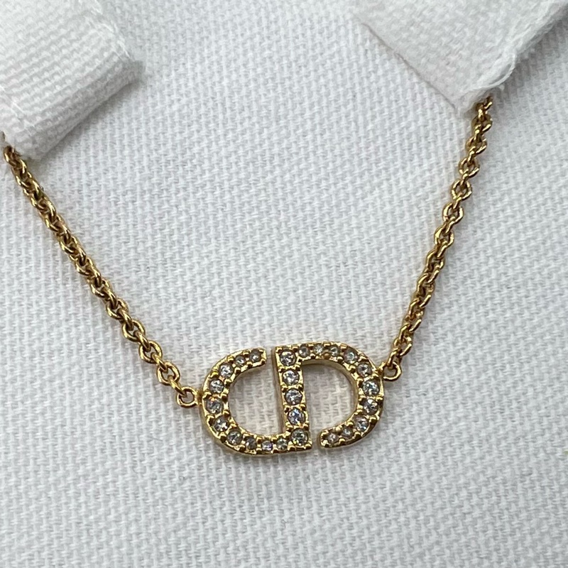 香緹國際精品 841 Dior logo 水鑽 項鍊-0
