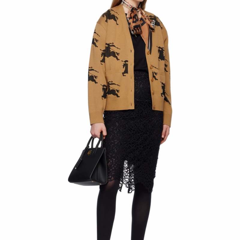 Burberry 女士 徽標針織開衫XS S M L XL-2