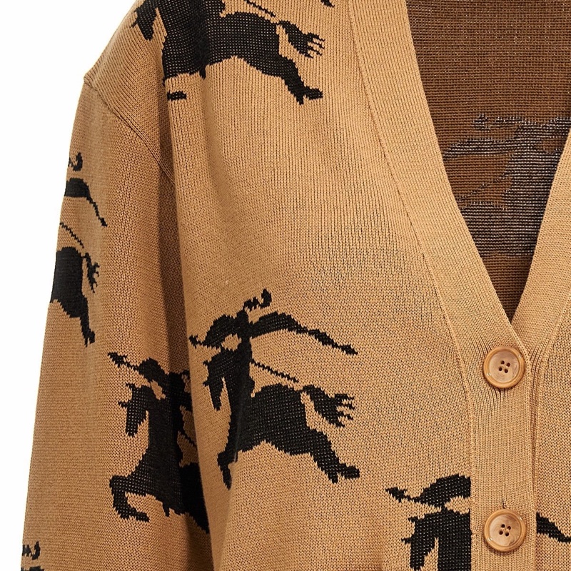 Burberry 女士 徽標針織開衫XS S M L XL-8