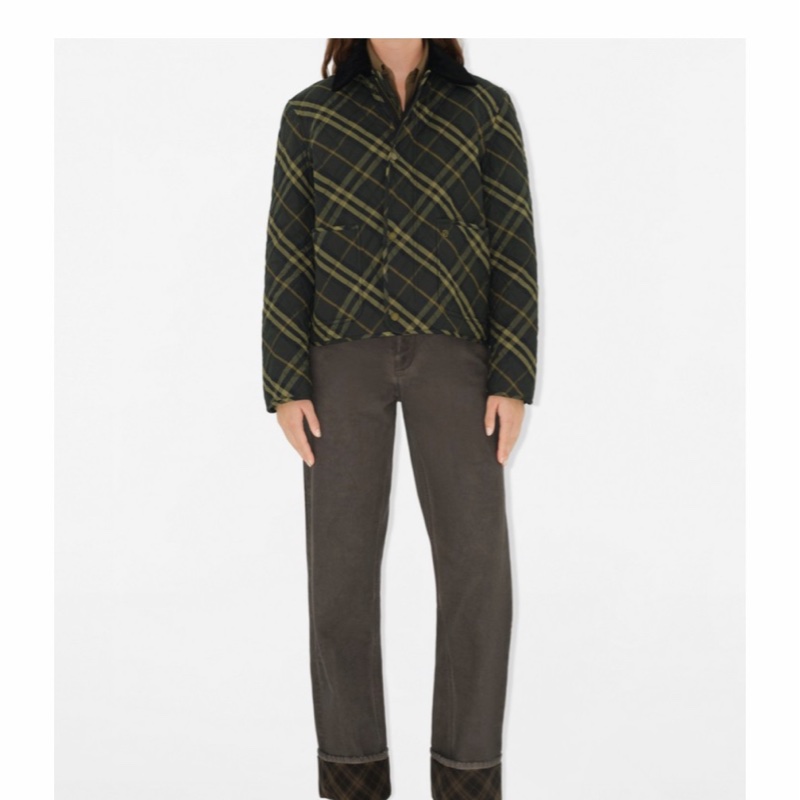 Burberry 女士 格子飛行員夾克XXS XS S M L碼-1