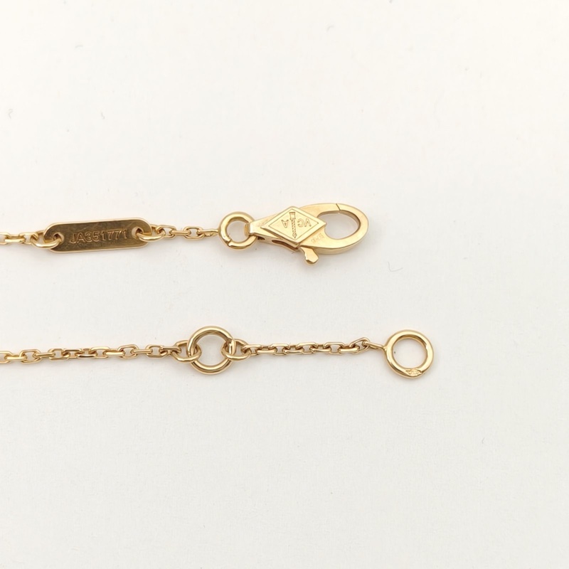 VAN CLEEF&ARPELS Frivole花朵手鏈迷你滿鑽18K黃金/鑽石S-M碼-3