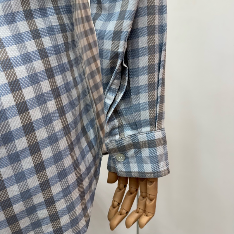 Dior 藍灰格紋襯衫 二手 vintage 中古-7