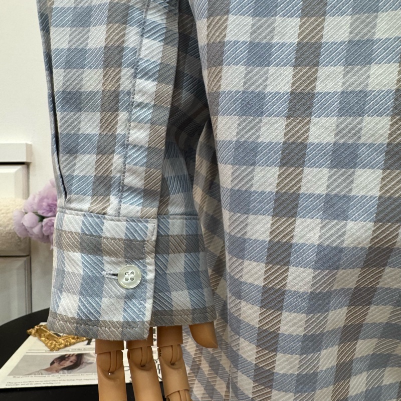 Dior 藍灰格紋襯衫 二手 vintage 中古-8