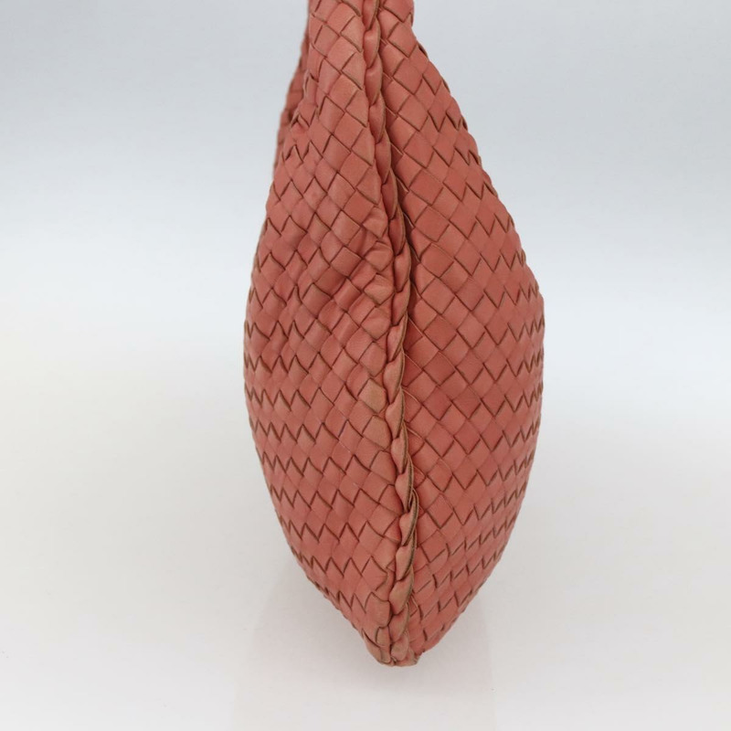 【日本直送】BOTTEGA VENETA INTRECCIATO 流浪漢單肩包皮革奧特萊斯粉紅正品 fm5096-2