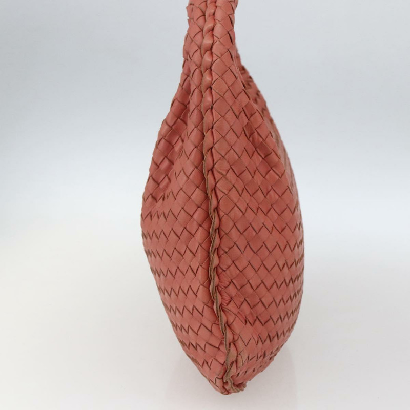 【日本直送】BOTTEGA VENETA INTRECCIATO 流浪漢單肩包皮革奧特萊斯粉紅正品 fm5096-3