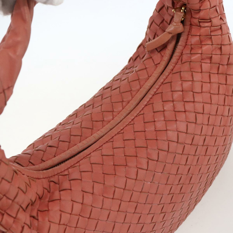 【日本直送】BOTTEGA VENETA INTRECCIATO 流浪漢單肩包皮革奧特萊斯粉紅正品 fm5096-5