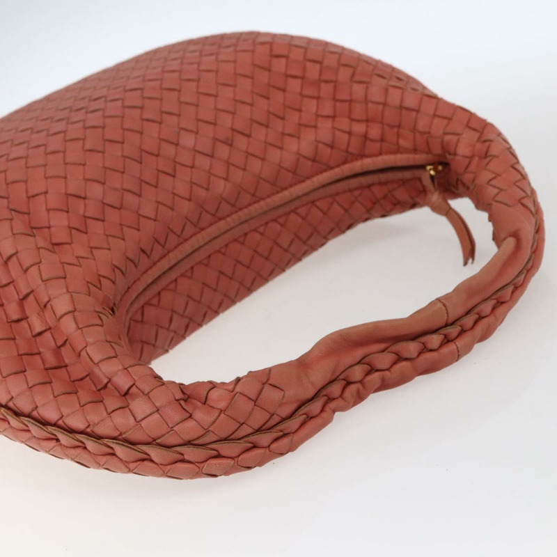 【日本直送】BOTTEGA VENETA INTRECCIATO 流浪漢單肩包皮革奧特萊斯粉紅正品 fm5096-6
