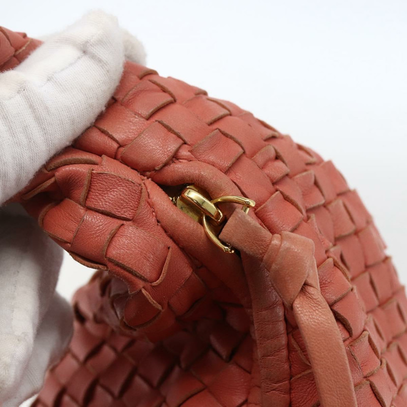 【日本直送】BOTTEGA VENETA INTRECCIATO 流浪漢單肩包皮革奧特萊斯粉紅正品 fm5096-9