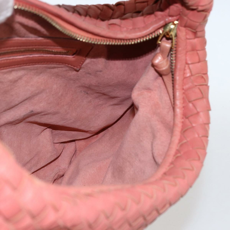 【日本直送】BOTTEGA VENETA INTRECCIATO 流浪漢單肩包皮革奧特萊斯粉紅正品 fm5096-17