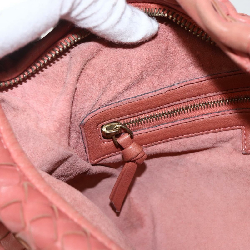 【日本直送】BOTTEGA VENETA INTRECCIATO 流浪漢單肩包皮革奧特萊斯粉紅正品 fm5096-19