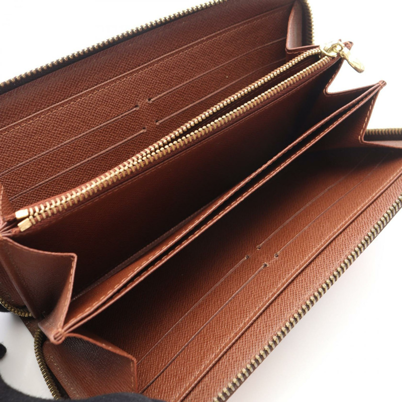 路易威登 Zippy Around 長版皮夾 M93759 Monogram Rose 帆布 棕色 二手 LV-2