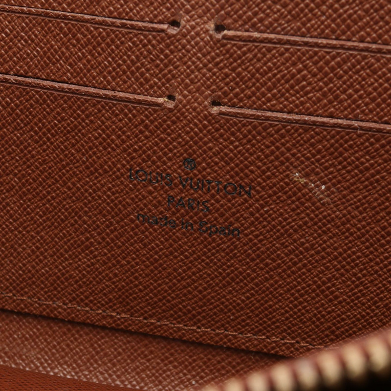 路易威登 Zippy Around 長版皮夾 M93759 Monogram Rose 帆布 棕色 二手 LV-3