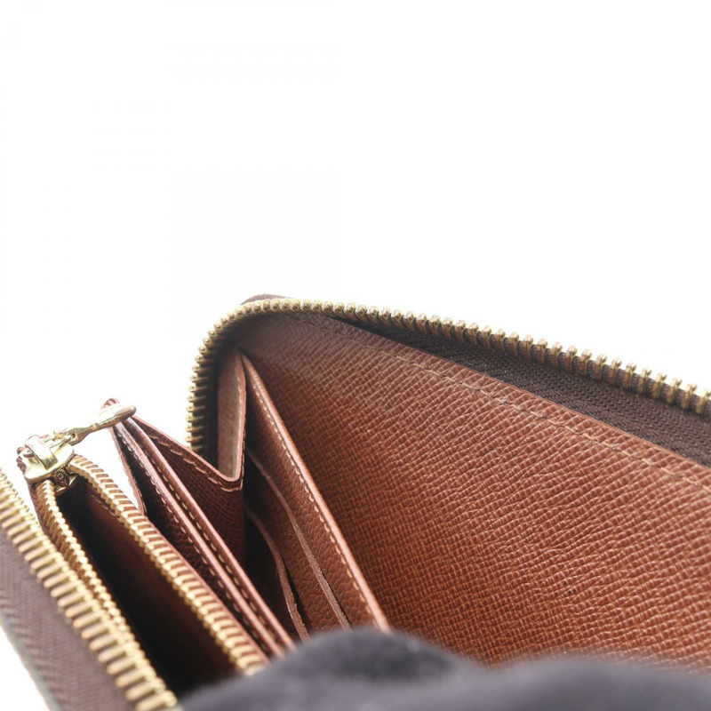 路易威登 Zippy Around 長版皮夾 M93759 Monogram Rose 帆布 棕色 二手 LV-7