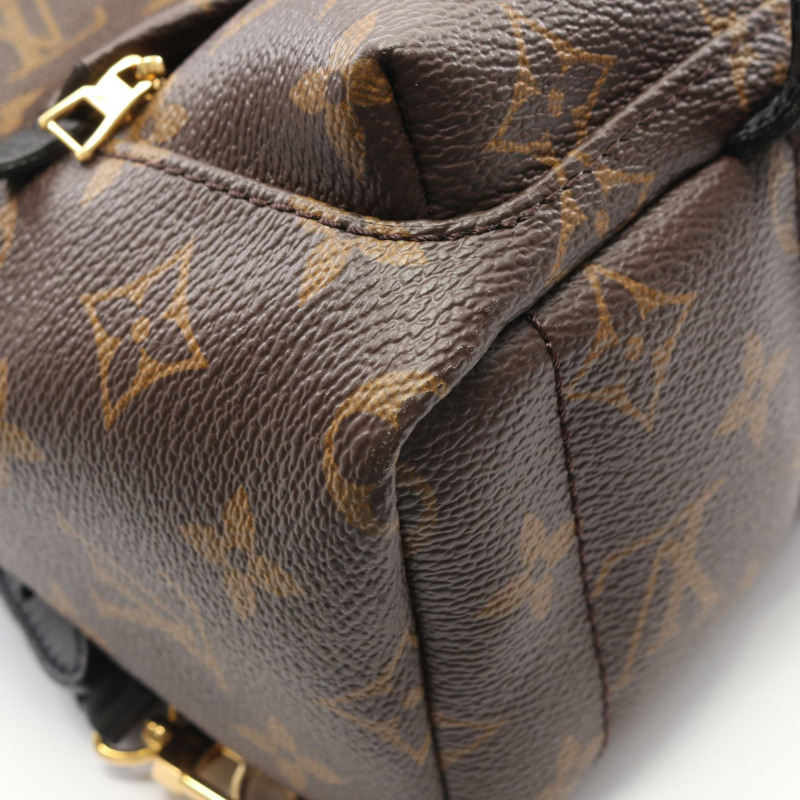 路易威登 Palm Springs 迷你雙肩包 M41562 Monogram 帆布 棕色/黑色 二手-5