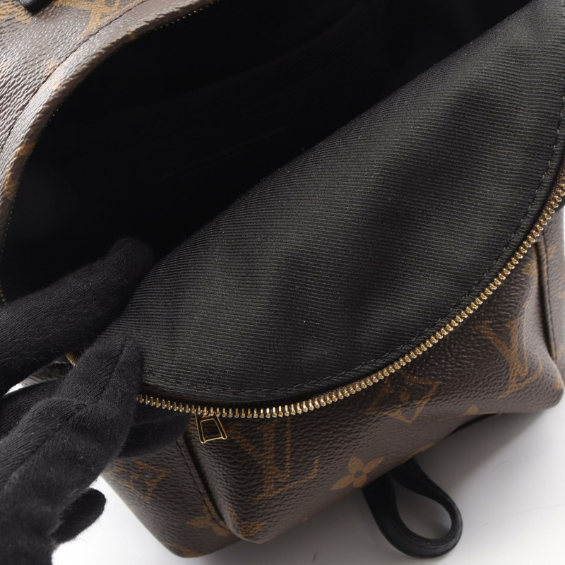 路易威登 Palm Springs 迷你雙肩包 M41562 Monogram 帆布 棕色/黑色 二手-7