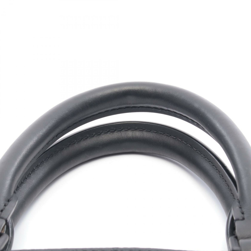 路易威登 Sac Plat 24H 肩背手提包 M24786 Taurillon 皮革 黑色二手-4