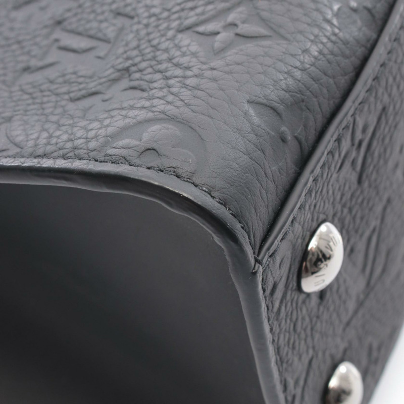 路易威登 Sac Plat 24H 肩背手提包 M24786 Taurillon 皮革 黑色二手-5