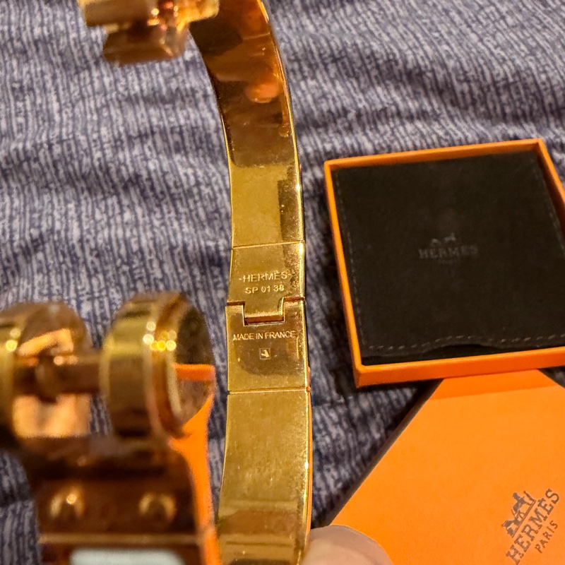 Hermes Charniere F Paisley Miami 印花琺瑯手環 絕版品-16