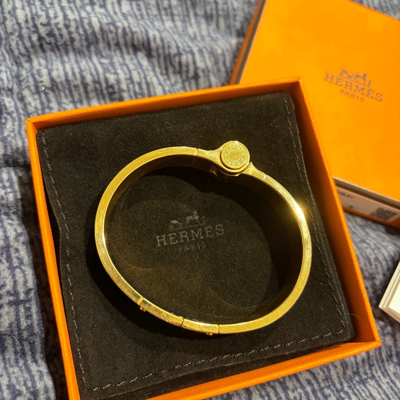 Hermes Charniere F Paisley Miami 印花琺瑯手環 絕版品-19