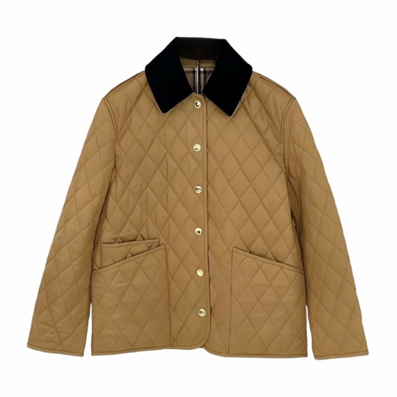 Burberry 女士 撞色領絎縫棉服XXS XS S M L XL碼-3