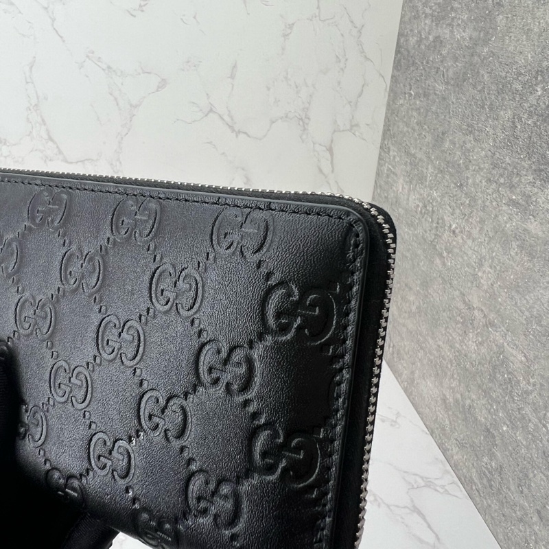 香緹國際精品 823Gucci 黑色壓紋長夾 #極新-3