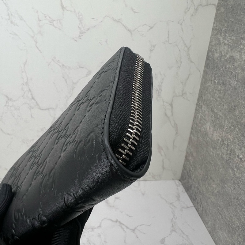 香緹國際精品 823Gucci 黑色壓紋長夾 #極新-4