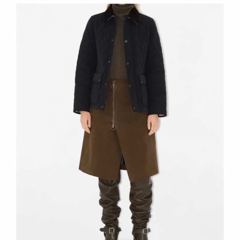 Burberry 女士 絎縫長袖棉服XXS XS S M L XL碼-3
