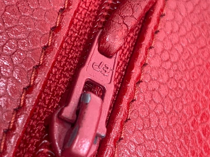 Chanel香奈兒jumbo酒紅色荔枝皮雙蓋銀扣鏈條包,鐳射16開-14