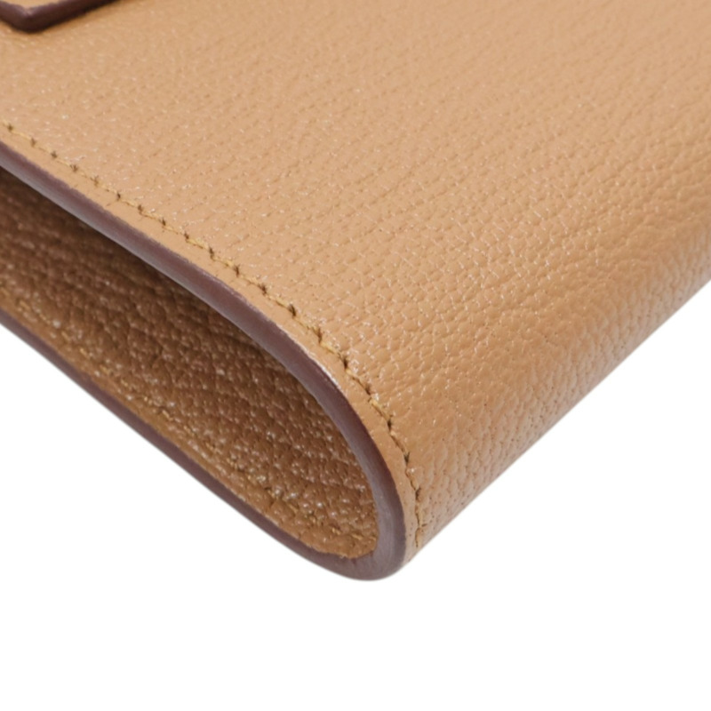 雀木色 Chevre Mysore 山羊皮 Kelly To Go Wallet 肩背包 Z刻 金扣【HERMES 愛馬仕】 H080255CC-10