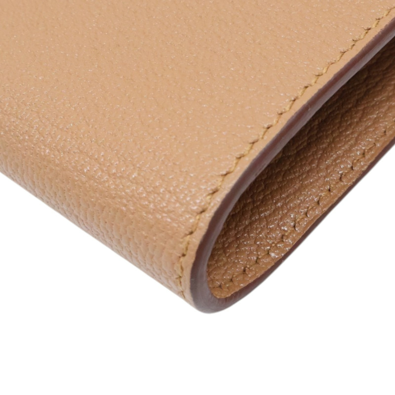 雀木色 Chevre Mysore 山羊皮 Kelly To Go Wallet 肩背包 Z刻 金扣【HERMES 愛馬仕】 H080255CC-11
