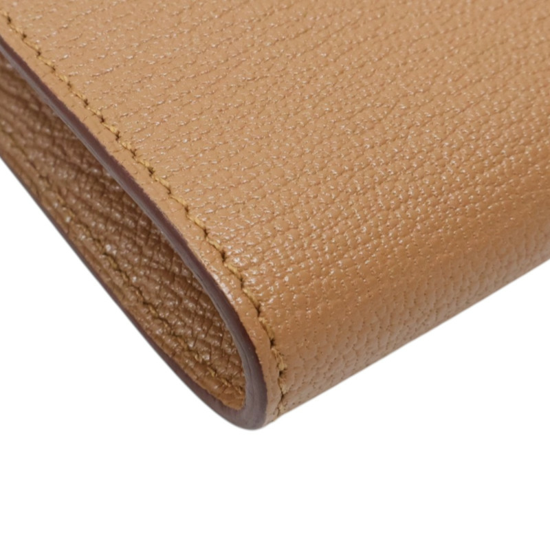 雀木色 Chevre Mysore 山羊皮 Kelly To Go Wallet 肩背包 Z刻 金扣【HERMES 愛馬仕】 H080255CC-12