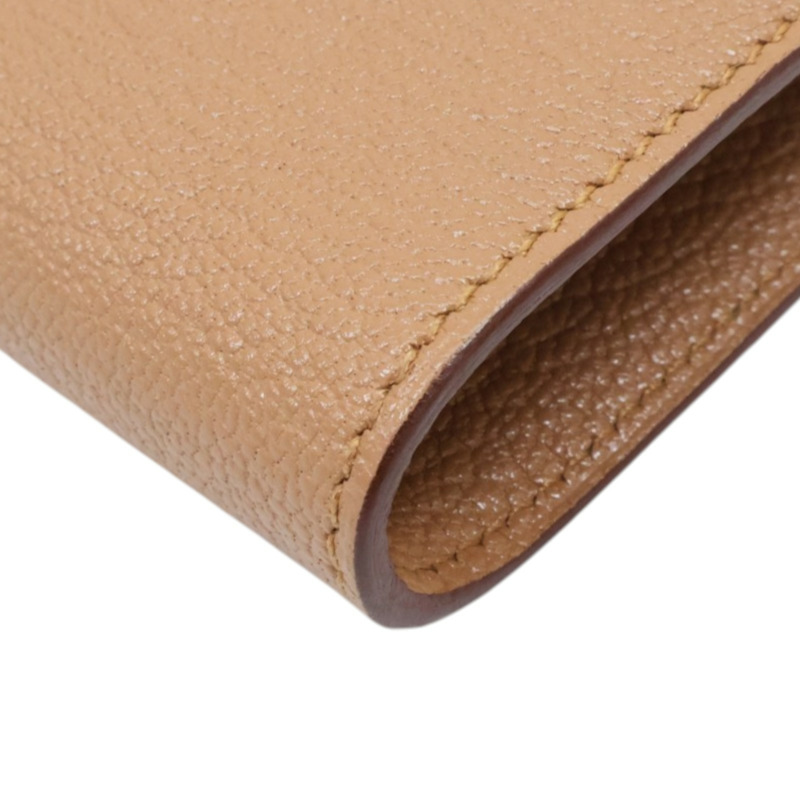 雀木色 Chevre Mysore 山羊皮 Kelly To Go Wallet 肩背包 Z刻 金扣【HERMES 愛馬仕】 H080255CC-13