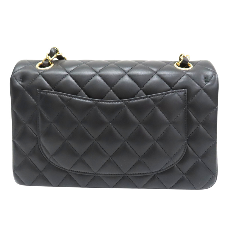 黑色 菱格紋 羊皮 COCO 23 肩背包 金釦 (無卡)【CHANEL 香奈兒】 A01113-1
