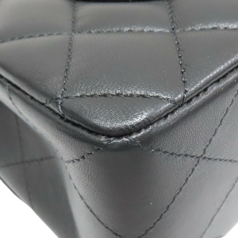 黑色 菱格紋 羊皮 COCO 23 肩背包 金釦 (無卡)【CHANEL 香奈兒】 A01113-10