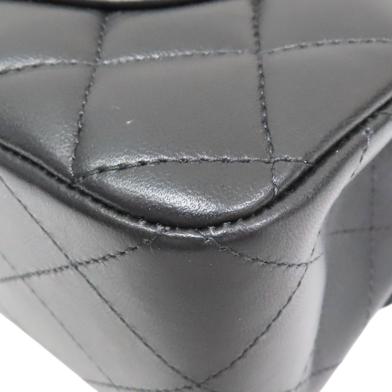 黑色 菱格紋 羊皮 COCO 23 肩背包 金釦 (無卡)【CHANEL 香奈兒】 A01113-11