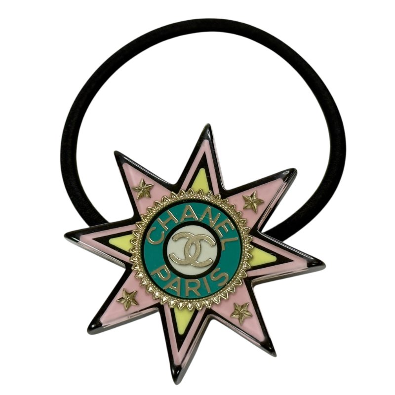 CHANEL CC 星星 彈性 束髮橡筋-0