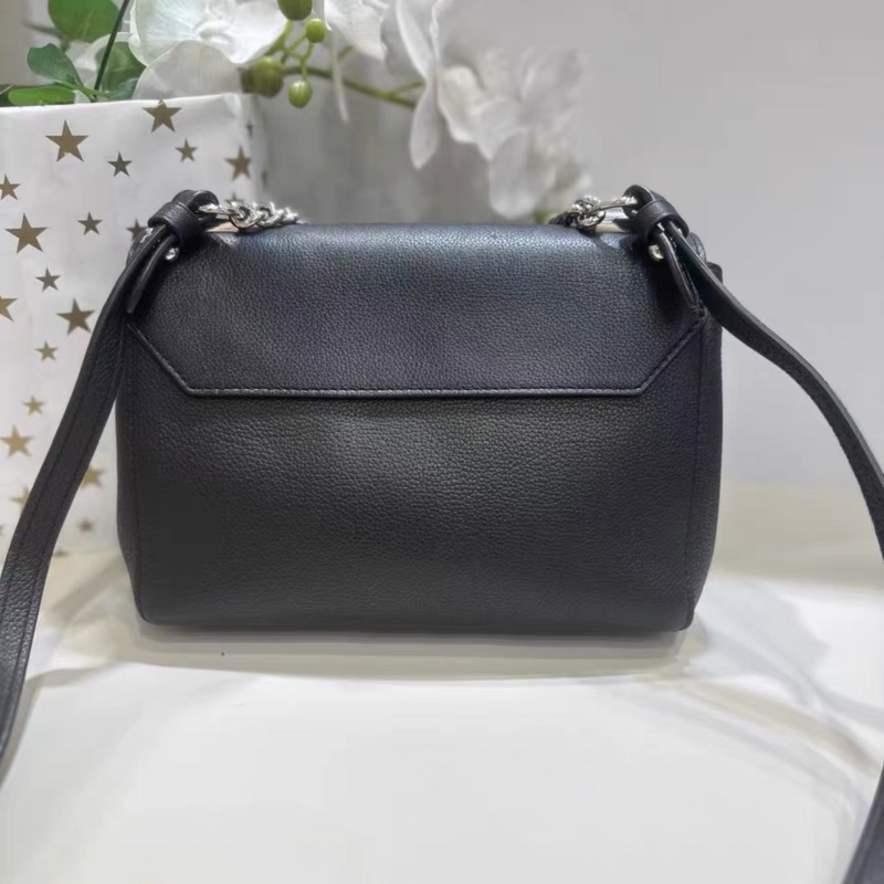 🈶購證 #全網最甜💰 #荔枝紋牛皮 Lv lockme bb黑銀斜挎包🈶墊肩-10