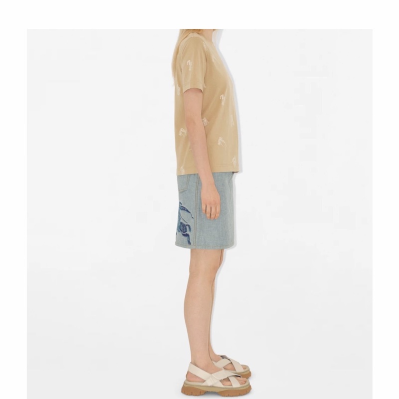 Burberry 女士 徽標圖案T恤XXS XS S M L XL碼-5