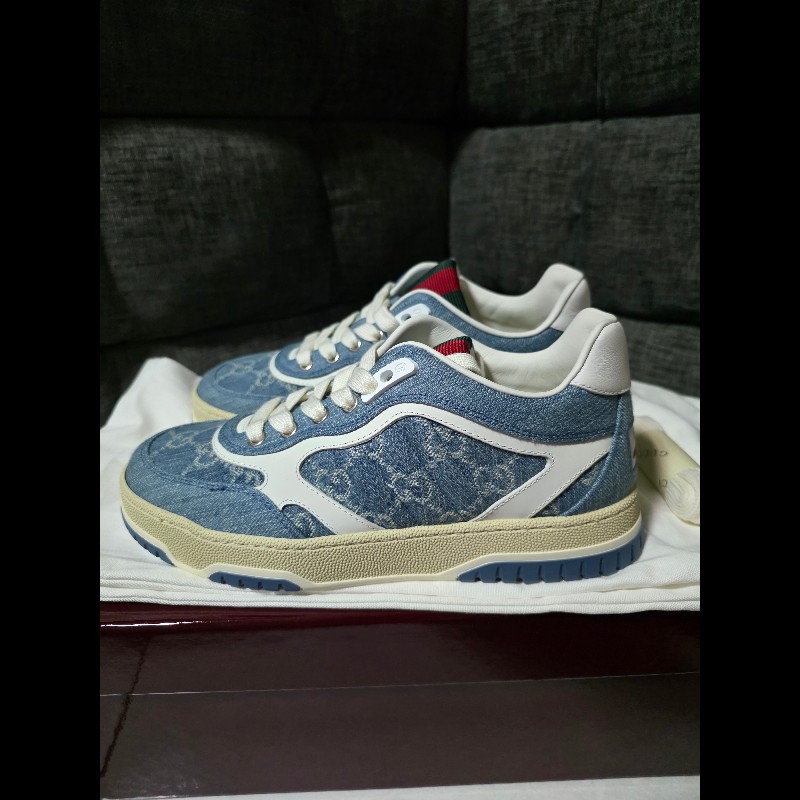 [全新]Gucci 新款 牛仔logo運動鞋 36+-0