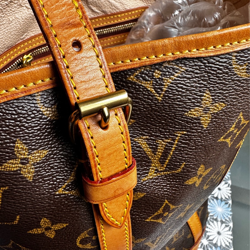 【法製經典】LV Monogram Bucket PM 水桶包、經典老花配蜜糖色植鞣革,法製 FL 序號,實用派首選!-9