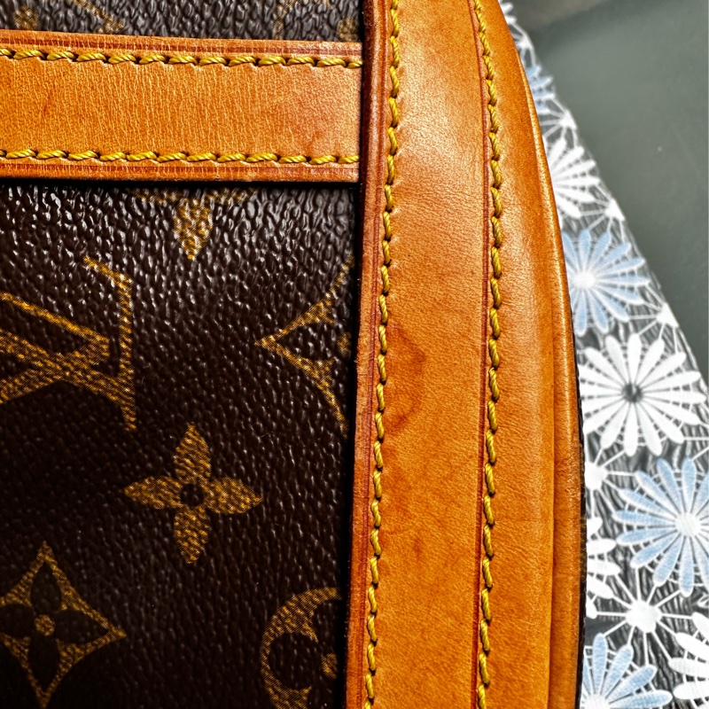 【法製經典】LV Monogram Bucket PM 水桶包、經典老花配蜜糖色植鞣革,法製 FL 序號,實用派首選!-29