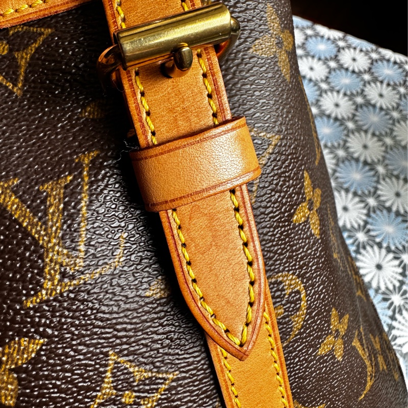 【法製經典】LV Monogram Bucket PM 水桶包、經典老花配蜜糖色植鞣革,法製 FL 序號,實用派首選!-33