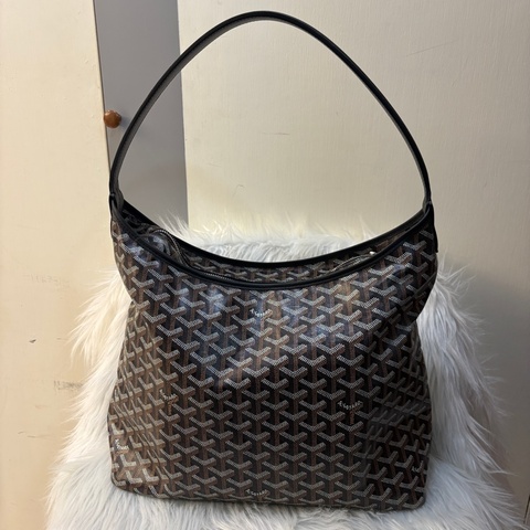 Goyard hobo黑棕肩背包