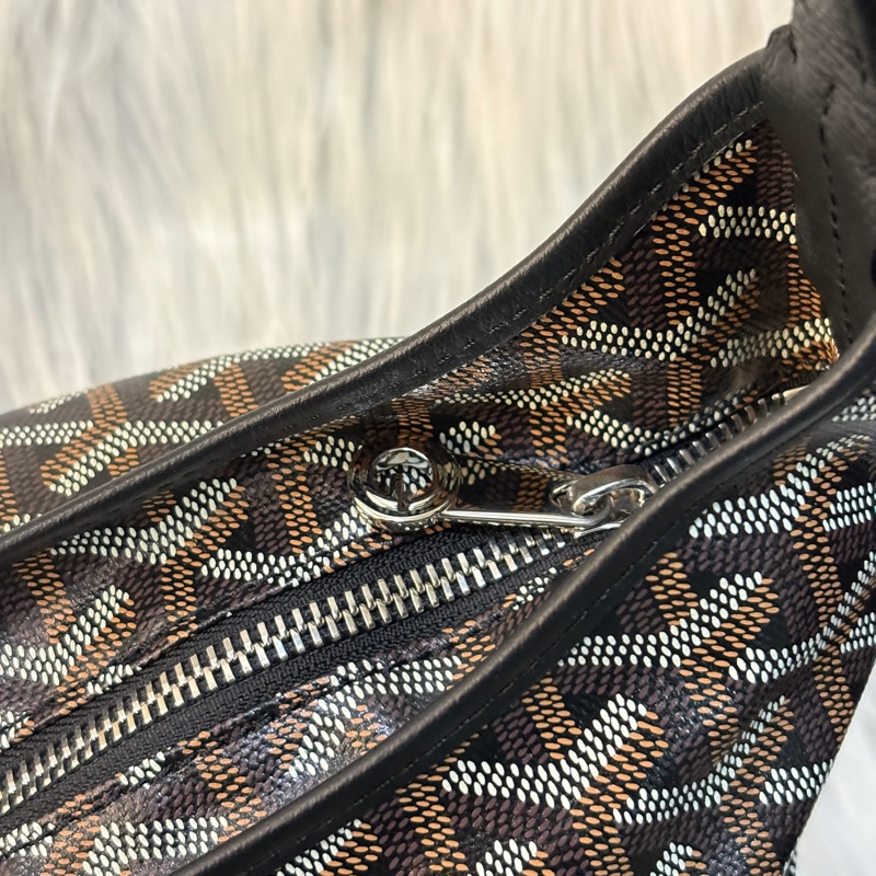 Goyard hobo黑棕肩背包-2