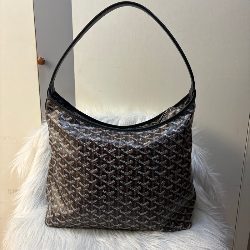 Goyard hobo黑棕肩背包-5