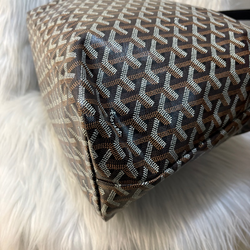 Goyard hobo黑棕肩背包-7