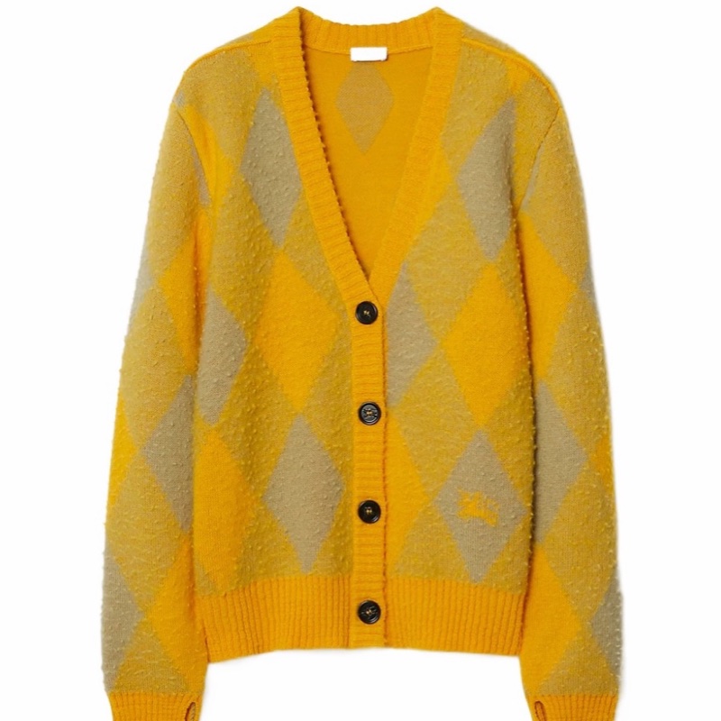 Burberry 女士 長袖格紋針織衫XXS XS S M L碼-0