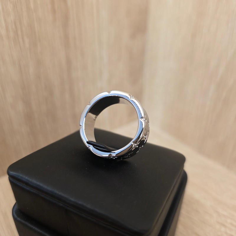 [滿版logo😘] LV銀色Mosaic戒指-4